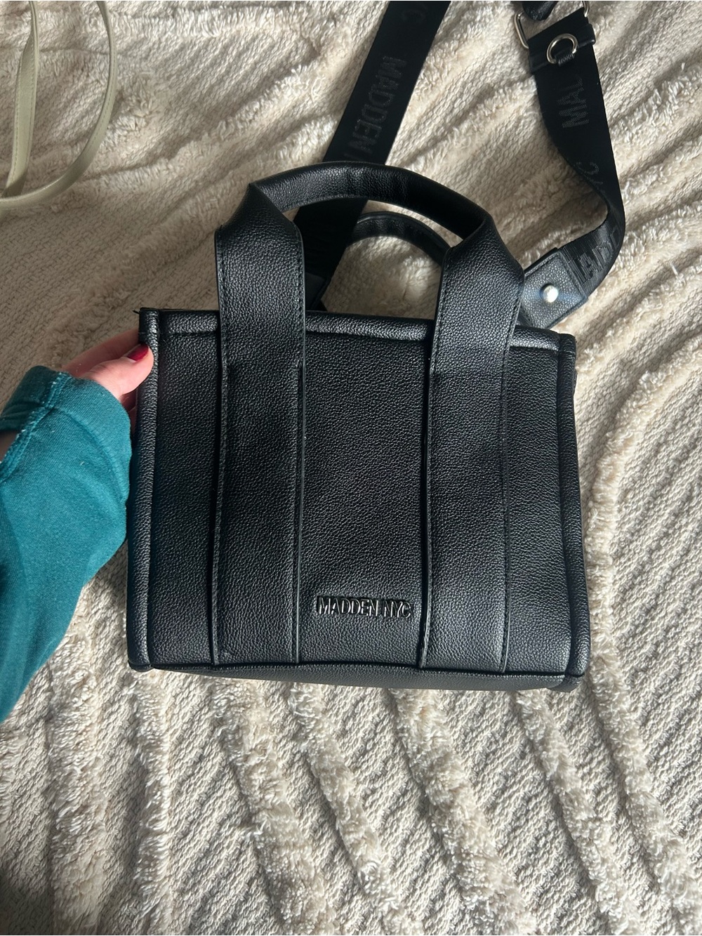 Madden NYC Black Mini tote Bag